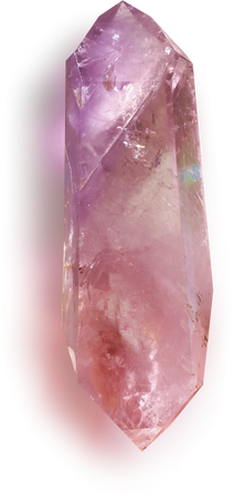 Pink tourmaline crystal